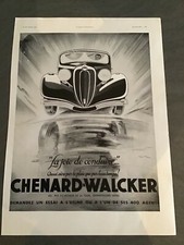 Publicite chenard walker d'occasion  Cheval-Blanc