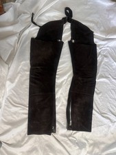 suede leather chaps riding for sale  Mikado