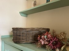 Medium wicker storage for sale  CAMBORNE