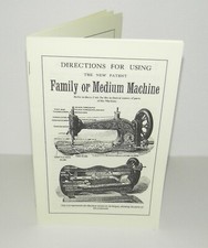 Singer Família ou médio Máquina De Costura Manual De Instruções E Peças Reprodução comprar usado  Enviando para Brazil