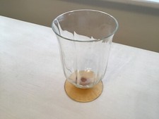 Vintage amber ribbed for sale  WALSALL