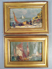 Paire petits tableaux d'occasion  Yffiniac