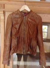 Street lederjacke braun gebraucht kaufen  Schrobenhausen