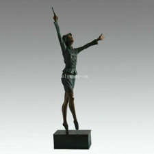 Escultura de arte moderna de bronze 24"" estátua de menina O Destacamento Vermelho das Mulheres comprar usado  Enviando para Brazil