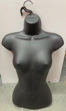 Manequim tronco feminino tamanho pequeno forma de vestido exibição PRETO com cabide comprar usado  Enviando para Brazil