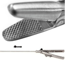 Suporte de agulha laparoscópico 5mm x 330mm pinça de mandíbula reta melhores instrumentos comprar usado  Enviando para Brazil