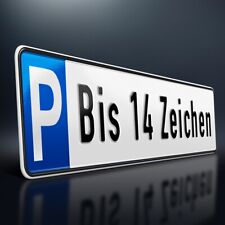 Parkplatzschild geprägt lange gebraucht kaufen  Würselen