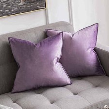 Velvet solid cushion for sale  USA