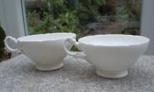 Pair vintage white for sale  LEICESTER