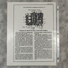 Bateria de armazenamento vintage Philco modelos 90 e 90A manual 📜 Philadelphia comprar usado  Enviando para Brazil
