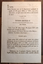 Armata mare 1866 usato  Italia