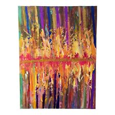 Tableau abstrait multicolore d'occasion  Allaire