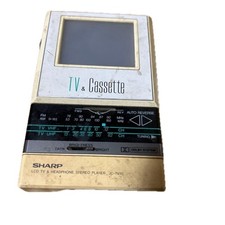 SHARP JC-TV10 LCD TV toca-fitas cassete estéreo AM/FM vintage Japão para peças comprar usado  Enviando para Brazil