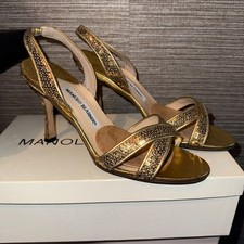 Manolo blahnik paillet for sale  MITCHAM