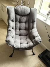 Grey comfy armchair for sale  LOUGHBOROUGH