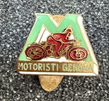Distintivo motoristi genova usato  Italia