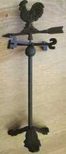 VINTAGE CATA-VENTO DE FRANGO DE FERRO PRETO, FEITO POR CORREA, BARCELONA 16 3/4"x7 1/2" comprar usado  Enviando para Brazil