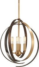 Lustre Minka-Lavery 4624-099 latão com ferro texturizado para jantar Living Loby comprar usado  Enviando para Brazil