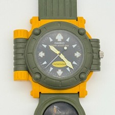 Relógio masculino CASIO Pathfinder vintage verde/amarelo, bússola, MW-43 (PARA PEÇAS) comprar usado  Enviando para Brazil