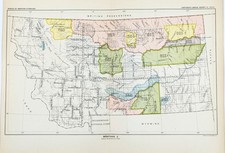1899 montana map for sale  Carefree
