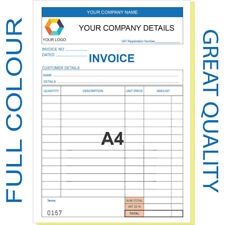 Personalised invoice book for sale  SLOUGH