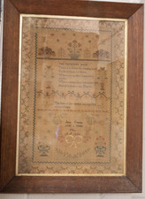 Antique needlework sampler for sale  MORPETH