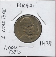 BRASIL 1000 REIS 1939 1 ANO TIPO, CENTENÁRIO DO NASCIMENTO DE TOBIAS BARRETO DE ME comprar usado  Enviando para Brazil