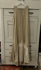 Hochwertiges leinen maxikleid gebraucht kaufen  Großmaischeid