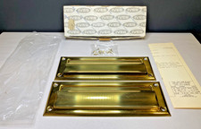 NOS Vintage Anos 80 H.B. Conjunto de placas Ives caixa de letras latão maciço #627 (9"x3") comprar usado  Enviando para Brazil