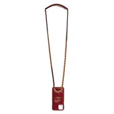 Chanel 19 Etui Telephone 2020 Red Quilted Phone Case on Strap iPhone 11 Pro S XS, usado comprar usado  Enviando para Brazil