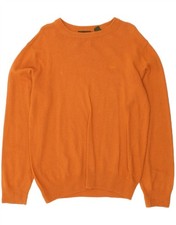 Suéter masculino TIMBERLAND gola barco médio laranja algodão BG07 comprar usado  Enviando para Brazil