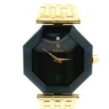Usado, Pulseira de relógio vintage H. Stern ouro amarelo 18k facetada azul escuro octógono Safira comprar usado  Enviando para Brazil