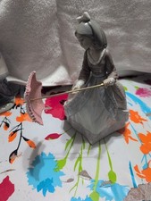 Estatueta de porcelana Lladro 5210 Jolie Girl com guarda-sol Umbella, usado comprar usado  Enviando para Brazil