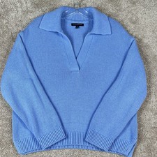 Suéter feminino Banana Republic M azul texturizado colarinho Johnny malha pesada pulôver, usado comprar usado Suéter feminino Banana Republic M azul texturizado colarinho Johnny malha pesada pulôver, usado comprar usado  Enviando para Brazil