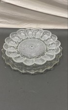 Conjunto de 2 pratos de bandeja de vidro transparente vintage comprar usado  Enviando para Brazil