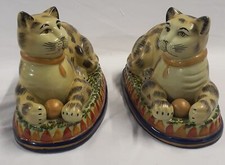 Two cat figurine for sale  ROMFORD
