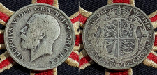 Moeda antiga de prata maciça 1912 meia coroa ano Titanic navio afundou vintage Reino Unido, usado comprar usado  Enviando para Brazil