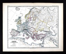 1880 spruner map for sale  Fairview
