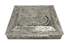 Persa antigo (armênio?) Caixa de joias ou vaidade de prata maciça Tabriz por volta de 1900 comprar usado  Enviando para Brazil