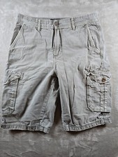 Bermuda cargo BKE masculina ajuste padrão Walker Ripstop tamanho 32 ajuste 30 cinza ardósia comprar usado  Enviando para Brazil