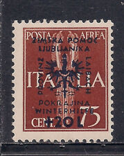 Italy Lubiana German Occupation 1944 Sassone 22 MNH/** Postfrisch CV € 60 na sprzedaż  Wysyłka do Poland