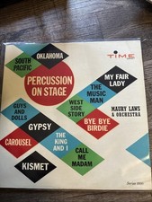 PERCUSSION ON STAGE Maury Laws & Orchestra LP TIME S/2027 Ex Vinyl Time Stereo segunda mano  Embacar hacia Mexico