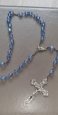 Blue crystal rosary for sale  SHEFFIELD