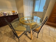 Modern glass dining for sale  CHESTER