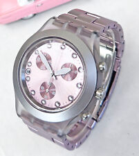 Relógio Swatch Irony Diaphane FULL BLOODED AG 2005 cronógrafo data alumínio 43mm comprar usado  Enviando para Brazil