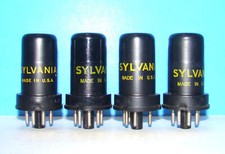 Amplificador de metal áudio rádio 6J5 Sylvania vácuo 4 tubos válvulas testadas 6C5GT 6C5G comprar usado  Enviando para Brazil