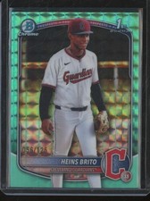 2025 Bowman Chrome HEINS BRITO RC 1º Refrator Geométrico Aqua /125 JA319 comprar usado  Enviando para Brazil