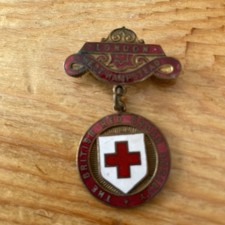 Enamel red cross for sale  ESHER