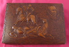 Vintage leather covered for sale  MANNINGTREE