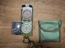 Gadgets externos profissionais de metal bússola mira clinômetro à prova d'água com bolsa, usado comprar usado  Enviando para Brazil